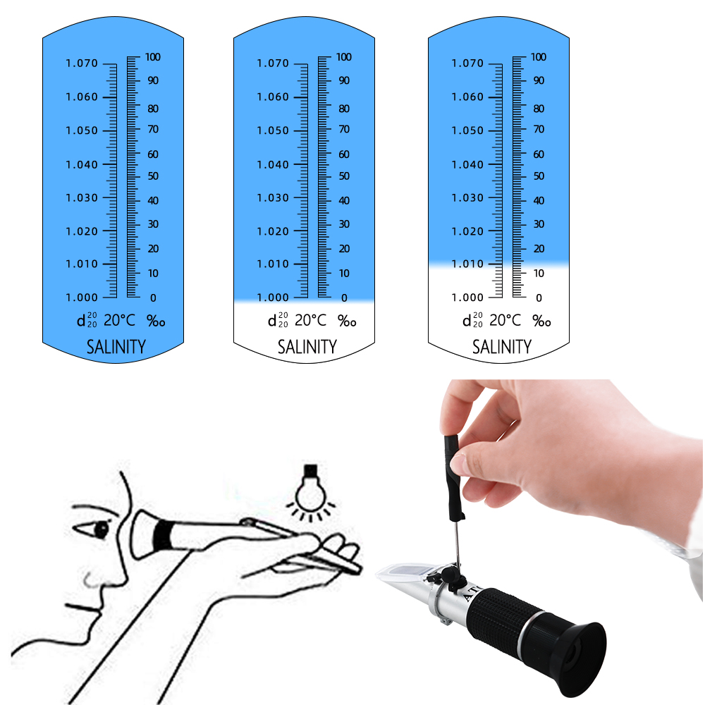 Salinity Refractometer 0-10% 1 - Marine Aquarium Bacteria review and price