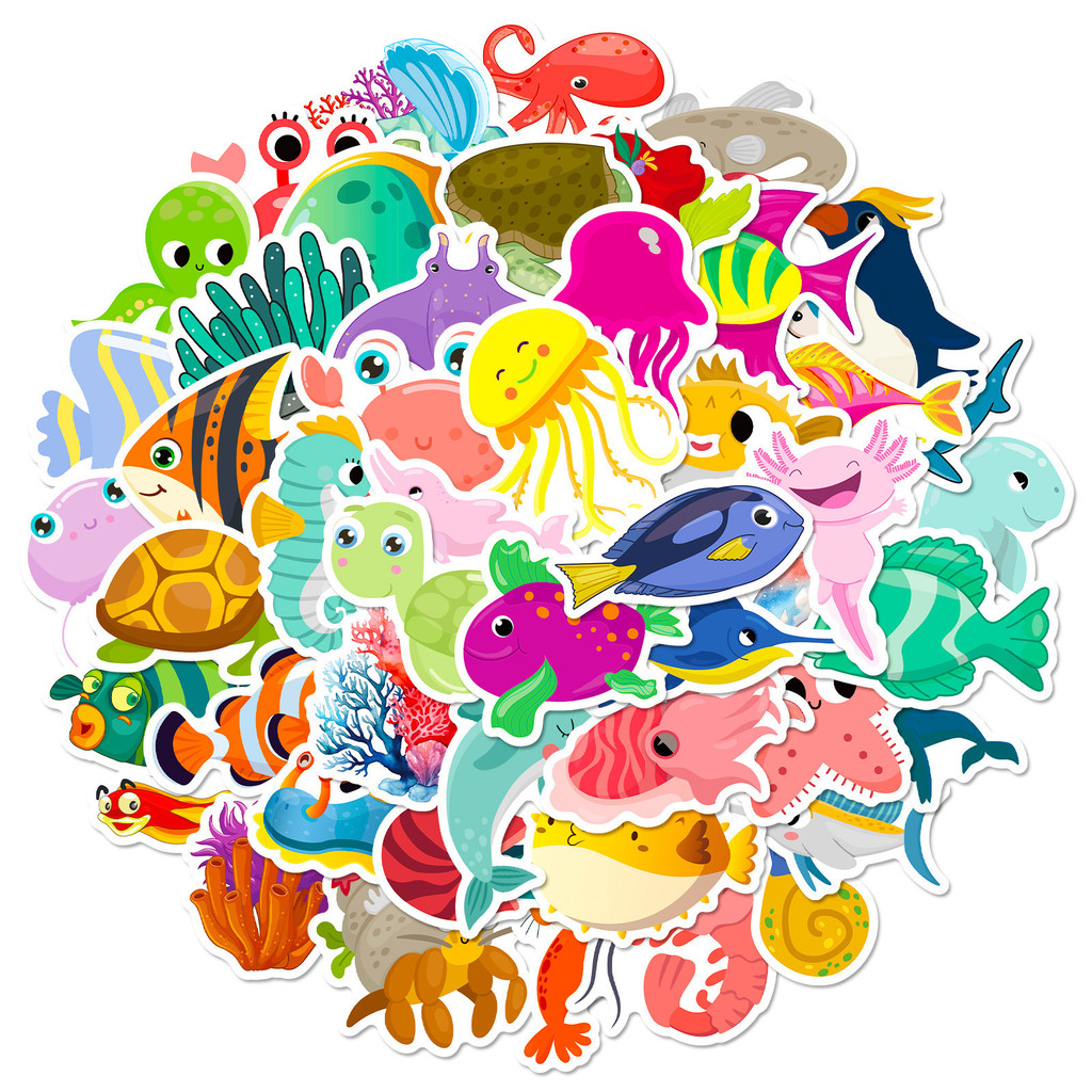 50Pcs Marine Life Stickers Dol - Marine Aquarium & Regional Centre Reviews review and price