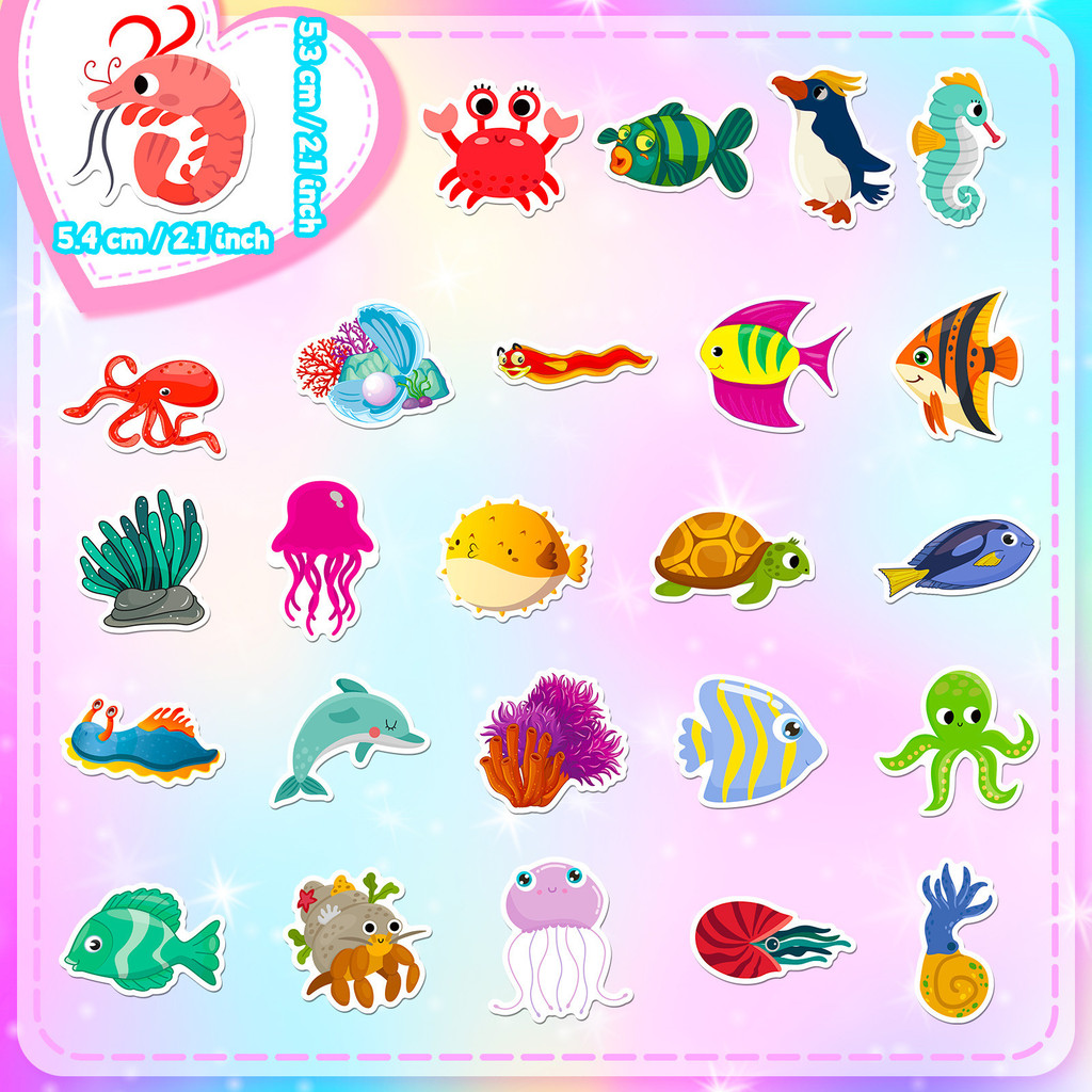 50Pcs Marine Life Stickers Dol - Marine Aquarium & Regional Centre Reviews review and price