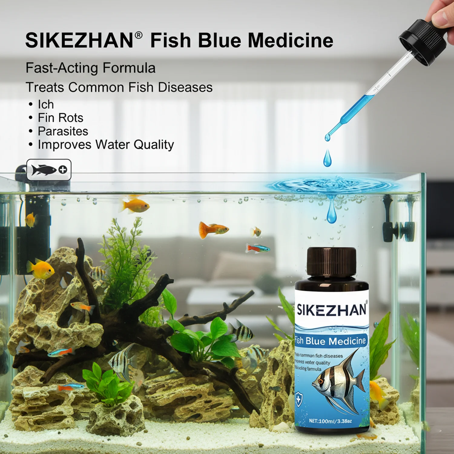 500ml Methylene Blue Solution  - Marine Aquarium Bacteria review and price