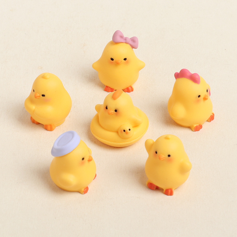 6Pcs Cute Resin Mini Chick Fig - Marine Aquarium Kit review and price